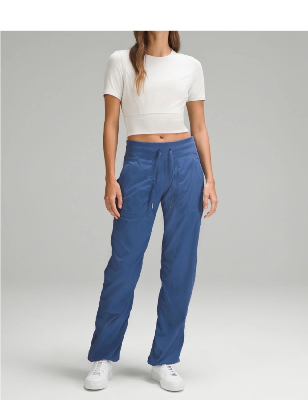 LULULEMON Dance Studio Pant III Mid-Rise Unlined Pitch Blue Swift Material SZ 6